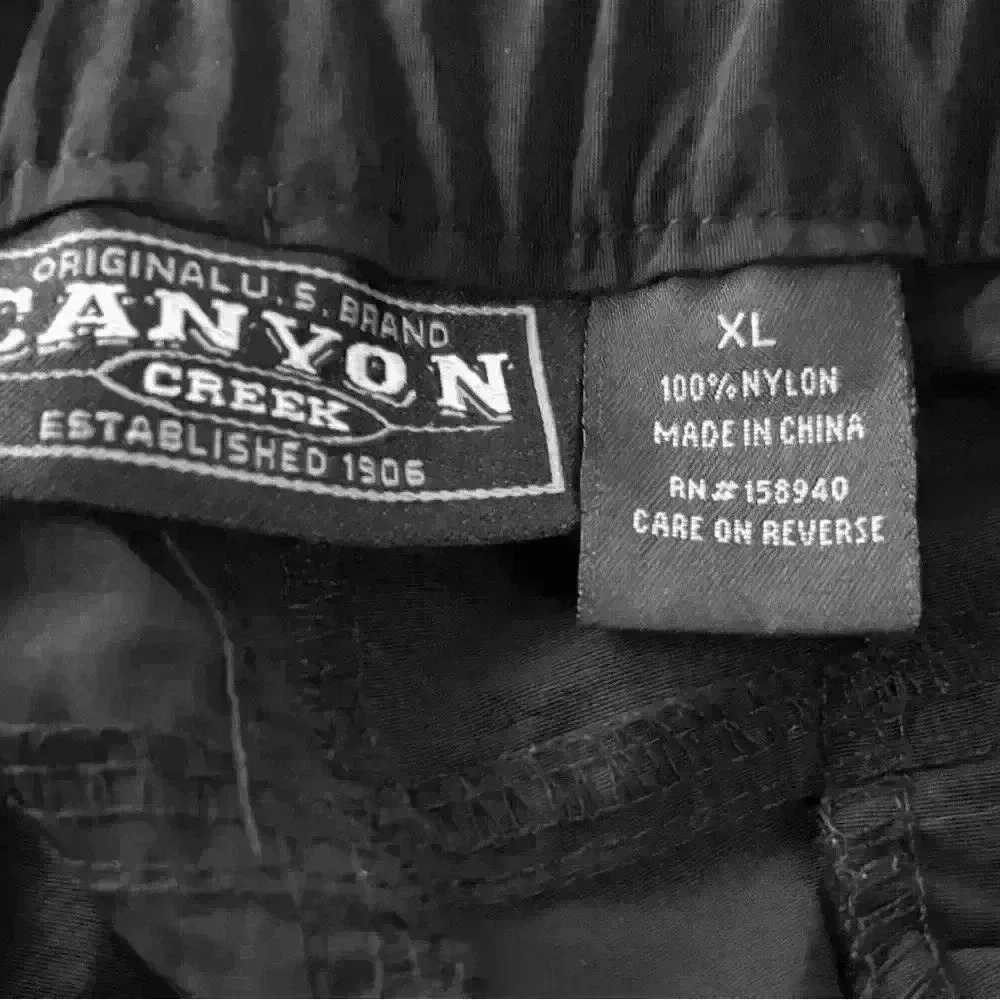 Canyon River (JCPenney brand), XL black convertible, cargo pants/shorts - Picture 3 of 5